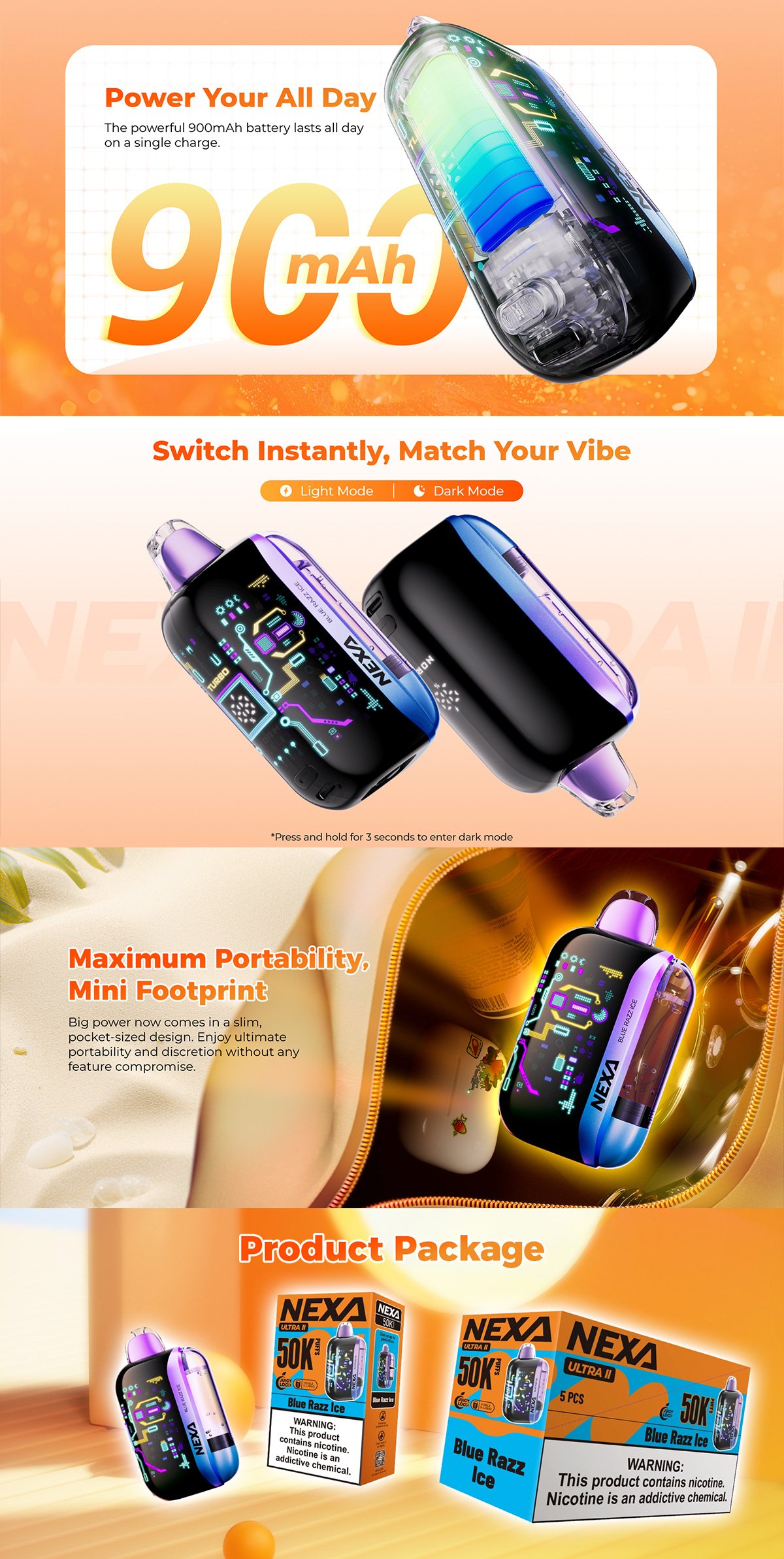 NEXA Ultra 2 50K Disposable Vape For Sale