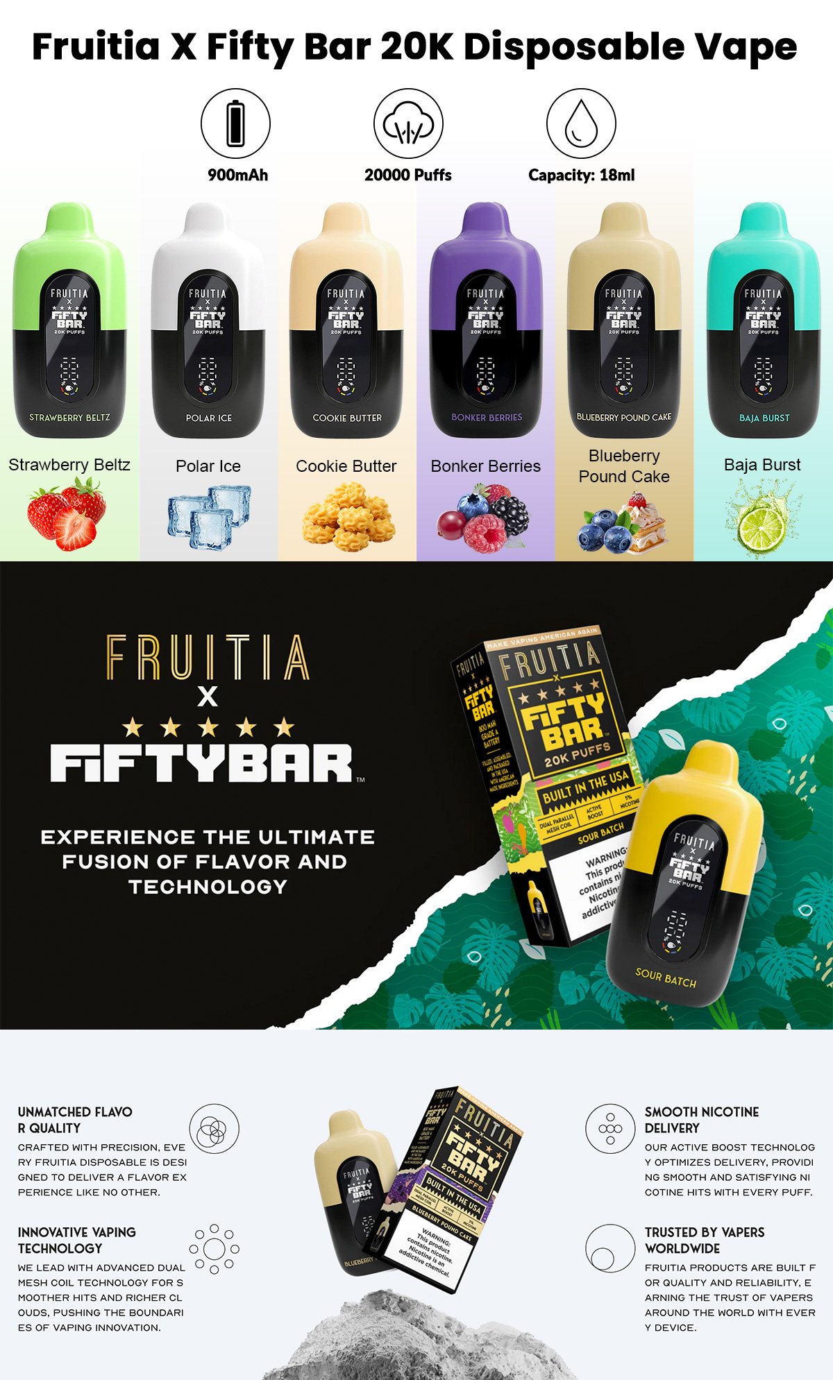 fruitia x fifty bar 20k hot sale