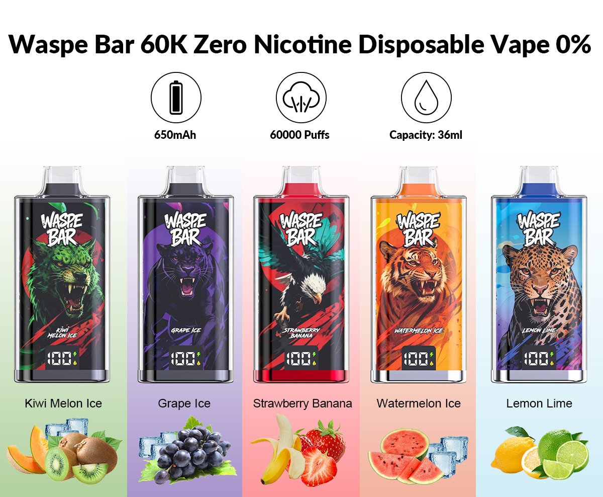 waspe bar 60k zero nicotine waspe bar 60k zero nicotine